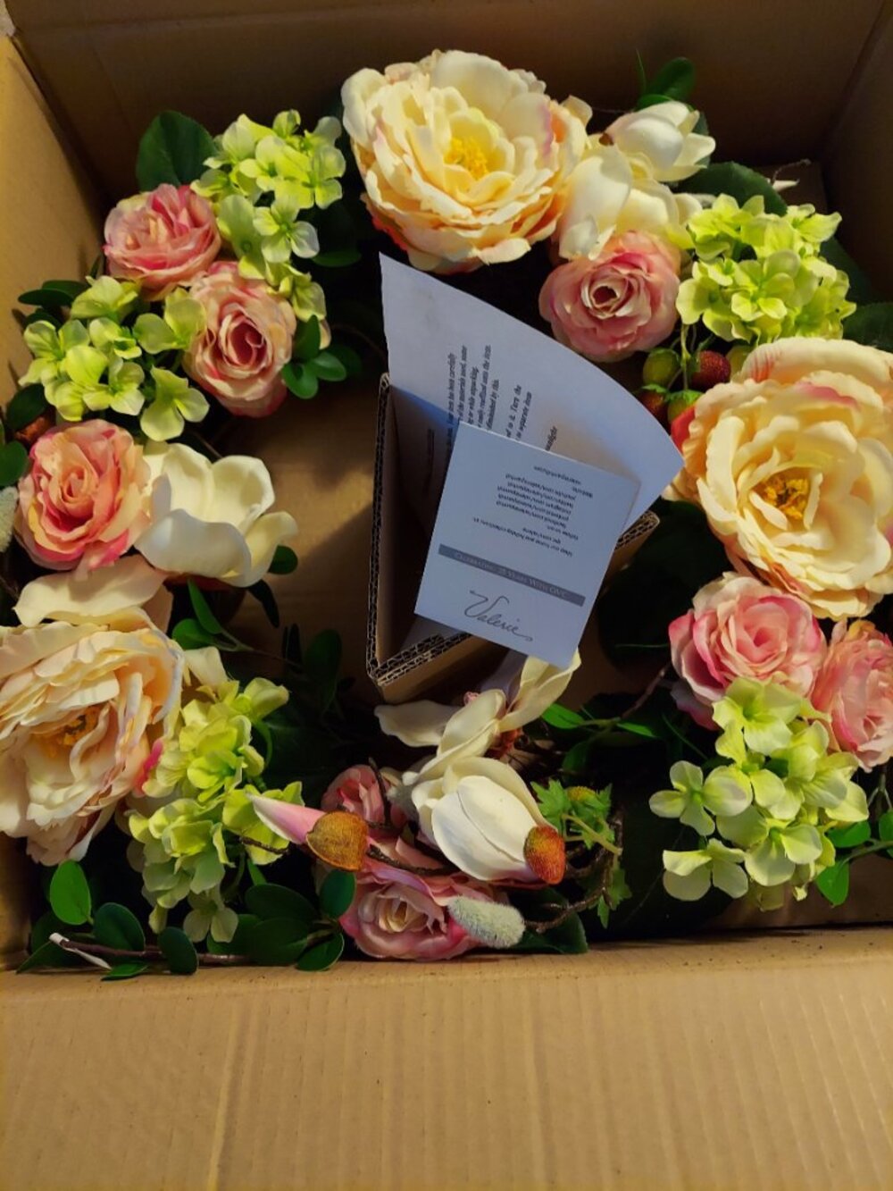 Decorative spring Wreath by Valerie Parr Hill